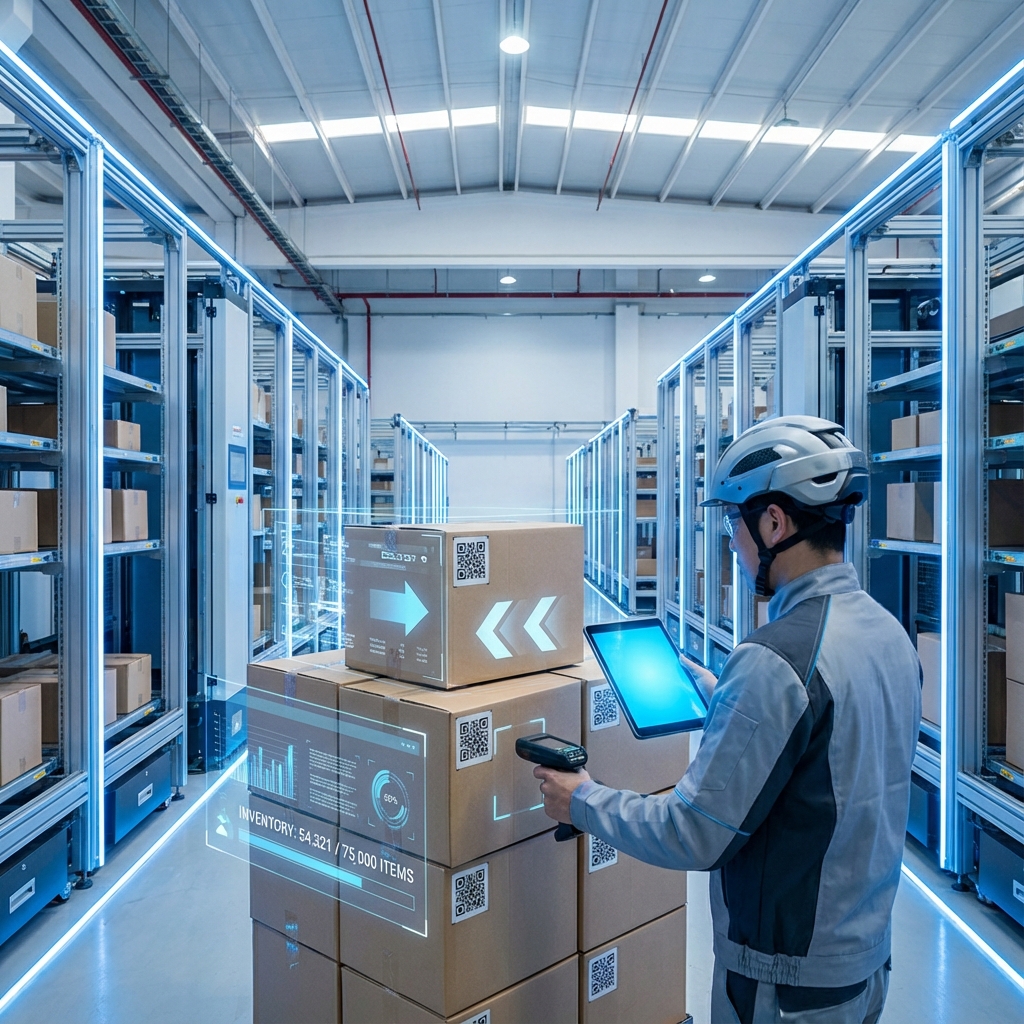 Almacén logístico futurista